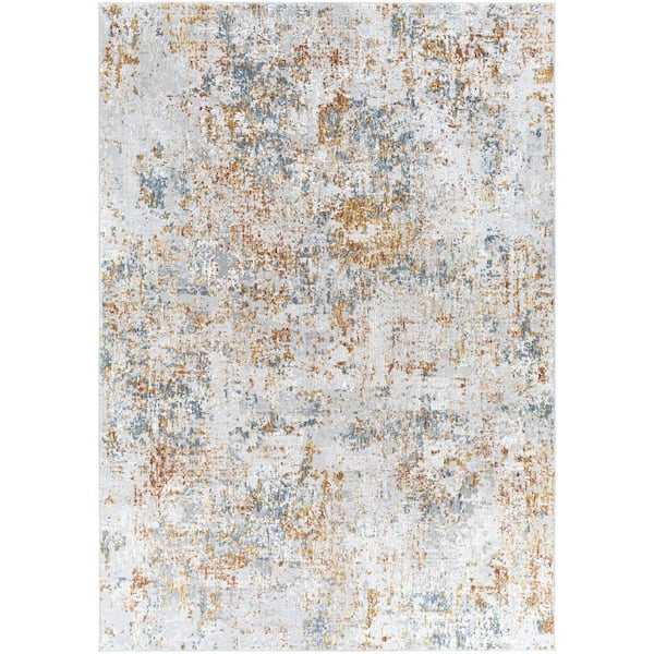Carmel Rust Modern Abstract 8 X 12  Area Rug