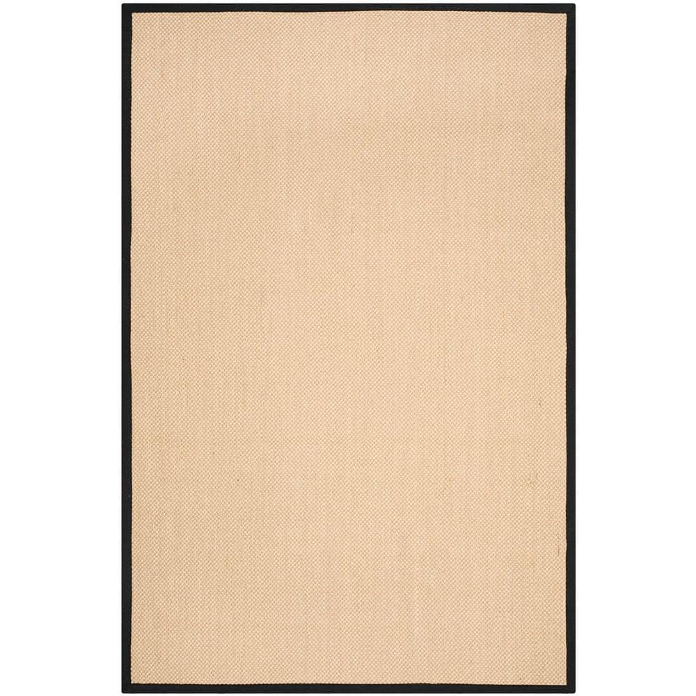 Natural Fiber NF141 Power Loomed Indoor Area Rug - Maize/Black - 5'x8' - Safavieh