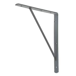 10 in. x 8 in. Gray Medium Duty Shelf Bracket