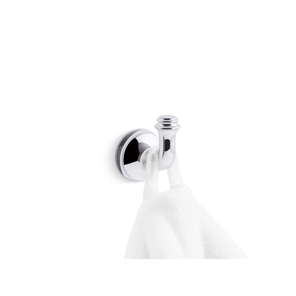 Polished Chrome Traditional Metal Robe Hook