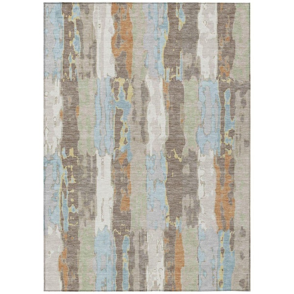 Chantille Machine Washable Indoor/Outdoor Abstract ACN2697 Ivory 3 ft. x 4 ft. Area Rug