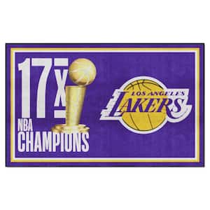 Los Angeles Lakers Purple 5ft. x 8 ft. Plush Area Rug