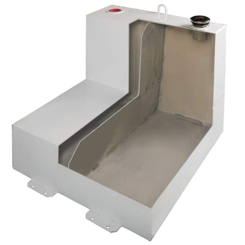 Jobox L-Shaped Steel Liquid Transfer Tank in White