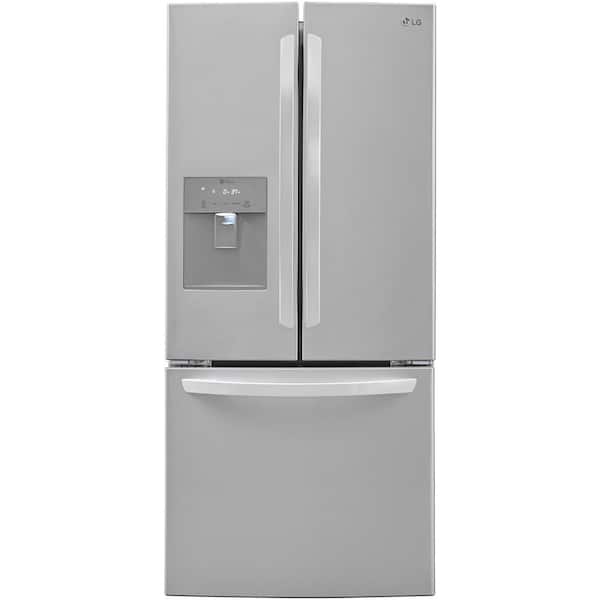 LG Electronics 21.8 cu. ft. French Door Refrigerator with External Water Dispenser in Stainless Steel