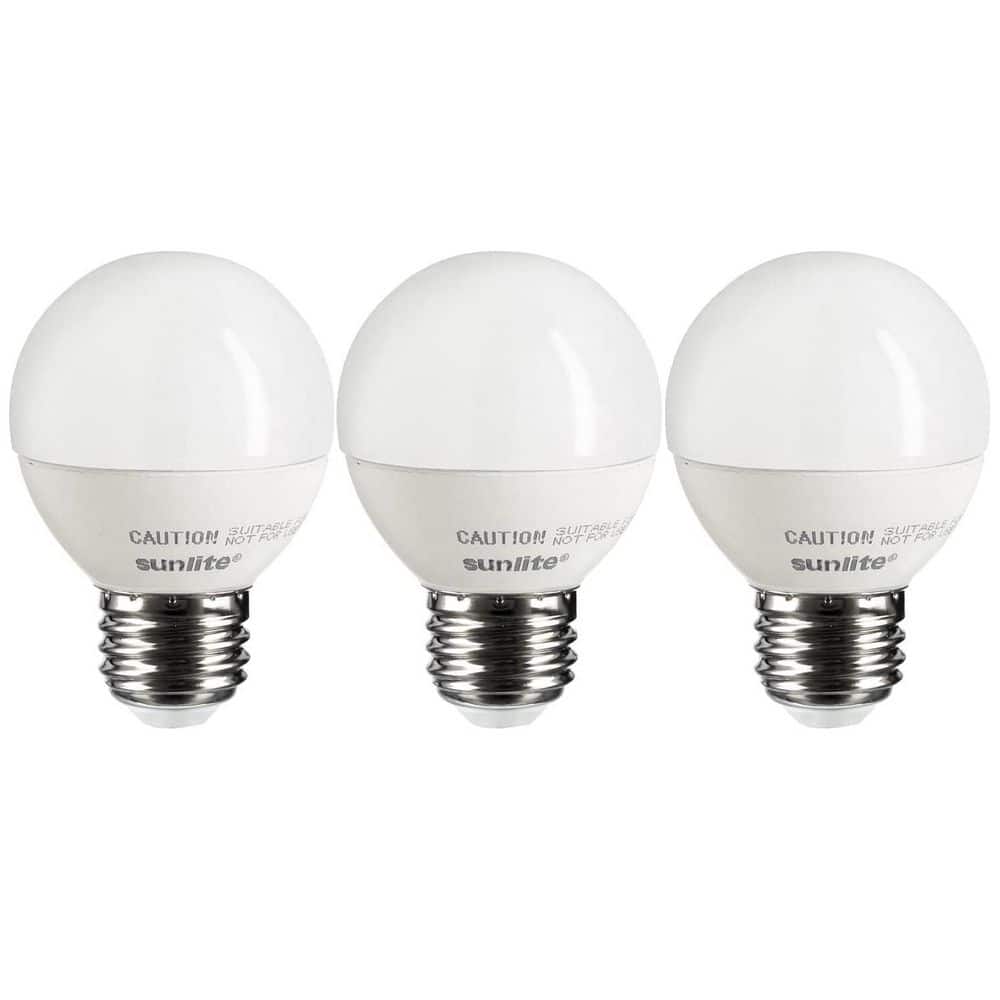 40-Watt Equivalent G16 Dimmable Medium E26 Base, 350 Lumen, Vanity Frosted LED Light Bulb in Soft White 2700K (3-Pack) price history on PriceWatchPro