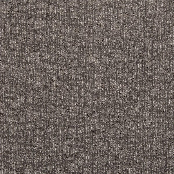 Lifeproof with Petproof Technology Painted Picture - Stencil-Gray 12 ft. 45 oz. Triexta PET Pattern Installed Carpet