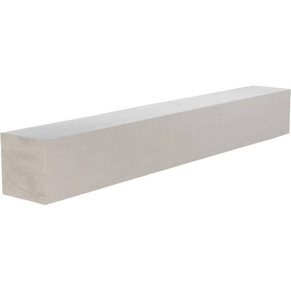 Ekena Millwork 6 in. x 8 in. x 7 ft. Rough Cedar Faux Wood Beam Fireplace Mantel Factory Prepped Ready for Paint