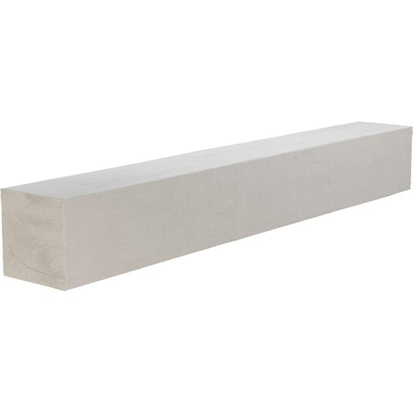 Ekena Millwork 6 in. x 10 in. x 7 ft. Rough Cedar Faux Wood Beam Fireplace Mantel Factory Prepped in Ready for Paint