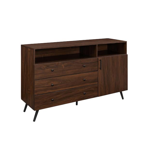 Quadrant 3-Door Sideboard-Dark Walnut – Mayker Interiors