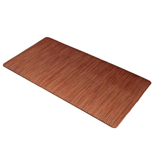 Unbranded Chef's Design Red Wicker 24 in. x 36 in. Comfort Mat