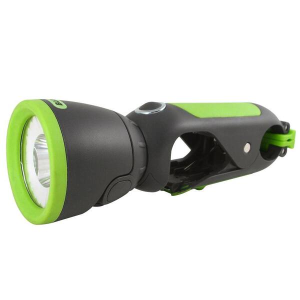 Blackfire Clamplight - Green / Grey- LED flashlight - 100 lumen
