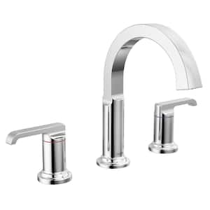 Tetra 8 in. Widespread Double-Handle Bathroom Faucet in Polished Chrome