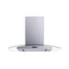 Winflo 36 in. Convertible Island Mount Range Hood in Stainless Steel ...