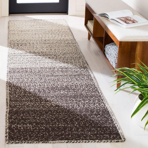 Natural Fiber 2 ft. x 8 ft. Natural/Brown Ombre Runner Rug