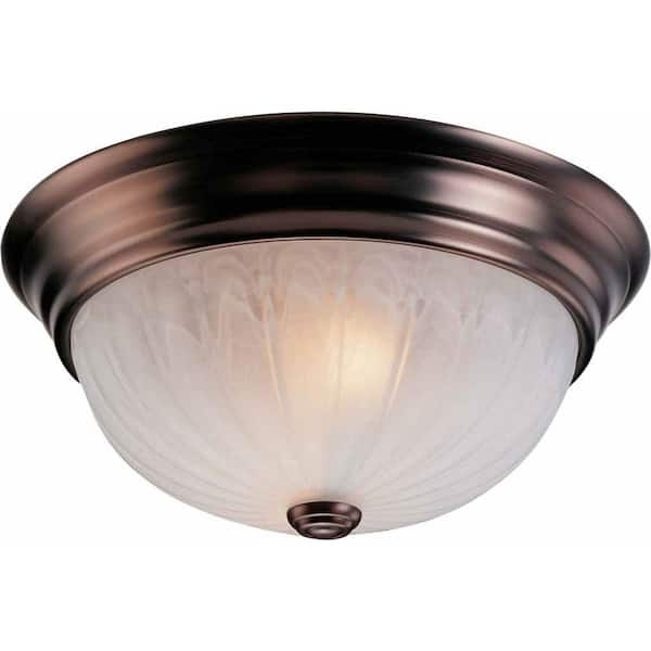 Volume Lighting Marti 2-Light Antique Bronze Flush Mount