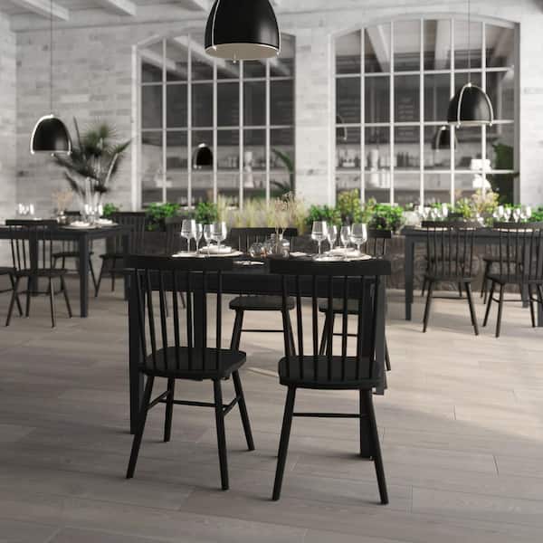 Carnegy Avenue Henry Commercial Grade Black Matte Wood 36.25