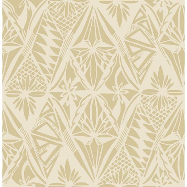 A-Street Prints Yellow Urbane Diamonds Wallpaper Sample