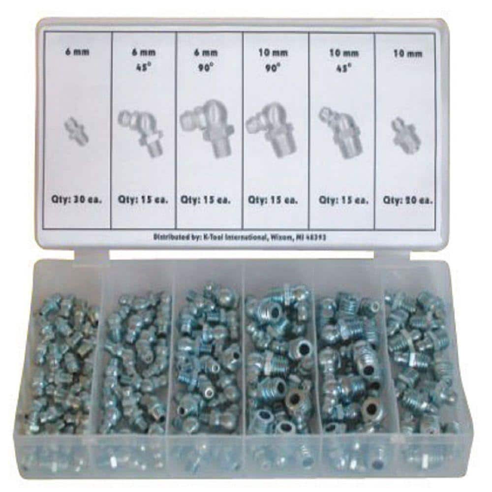 Drive Grease Fitting Kit 100 Piece Assortment 