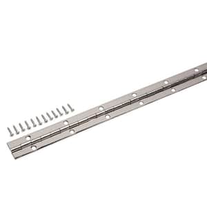 1-1/16 in. x 48 in. Bright Nickel Continuous Hinge