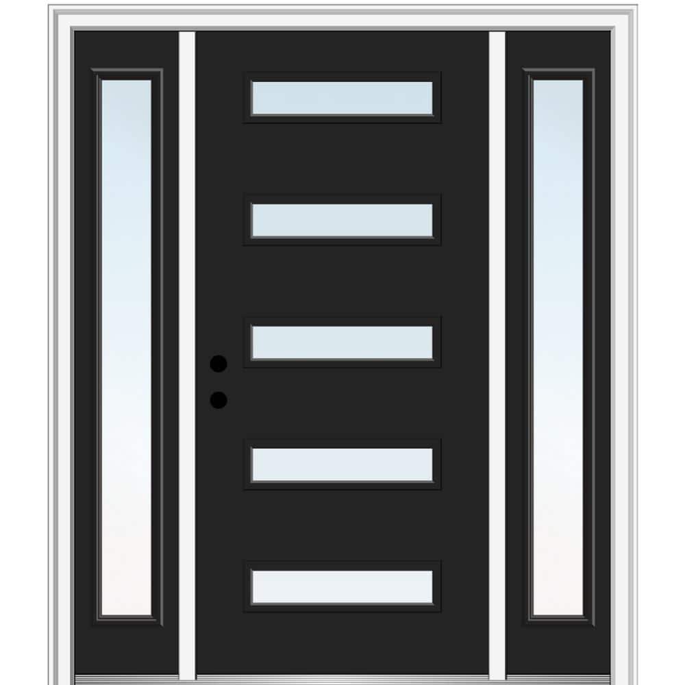 64.5 in. x 81.75 in. Davina Right-Hand Inswing 5-Lite Clear Low-E Painted Steel Prehung Front Door with Sidelites price history on PriceWatchPro