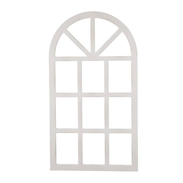 Glitzhome 36 in. H Wooden Window Frame Wall Art 1505203485 The Home Depot