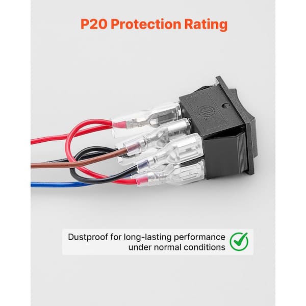 SKYSHALO Rocker Switch, 6 Pin Momentary DPDT Rocker Switch, 3