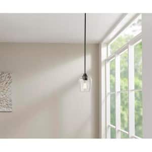 Pavlen 5.5 inch 1-Light Bronze Mini Pendant with Clear Glass Shade