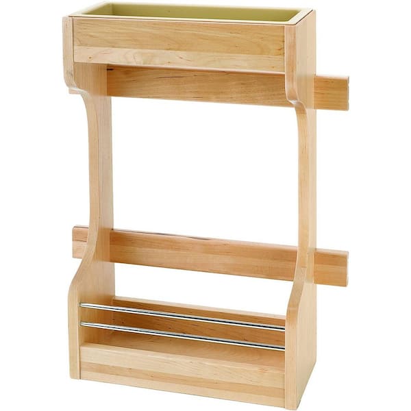 Rev-A-Shelf Wood 13.5 in. W Door Mount Sink Base Cabinet Storage Organizer