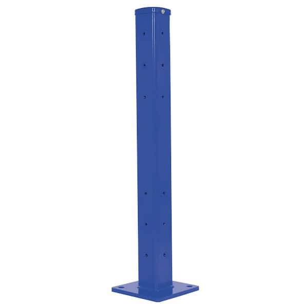Vestil 42 in. Blue Bolt-On Style Rigid Tube Guardrail Post