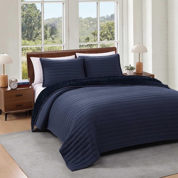 Tommy Hilfiger Classic Comfort 3-Piece Navy Blue Flannel Full