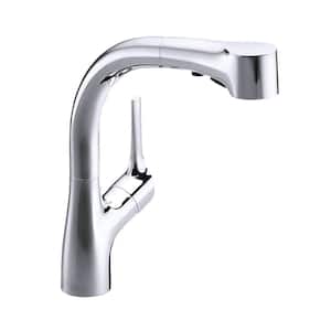 Elate Single-Handle Pull-Out Sprayer Kitchen Faucet In Polished Chrome