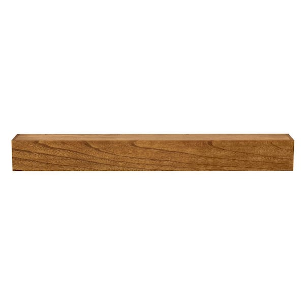 Classic 48 In. Walnut Cap-Shelf Mantel