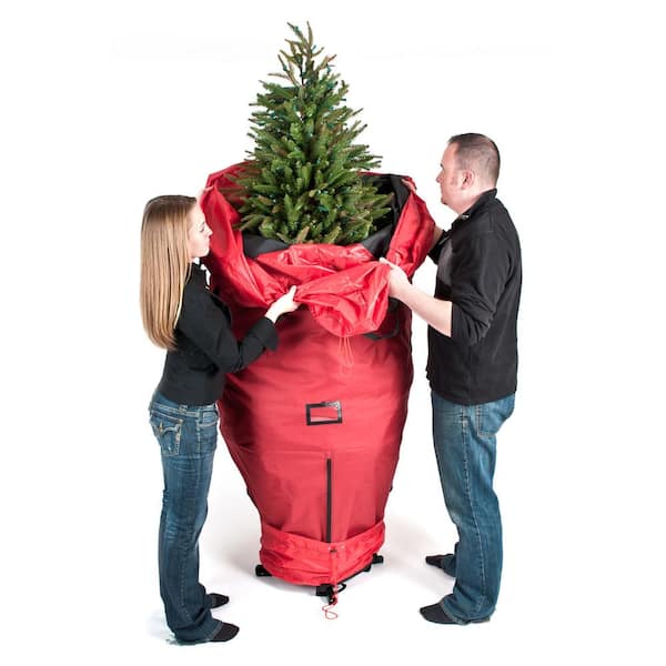 Scholar hatred Guess Santa's Bags Upright Christmas Tree Storage Bag for Trees Up to 9 ft. Tall  SB-10100 - The Home Depot
