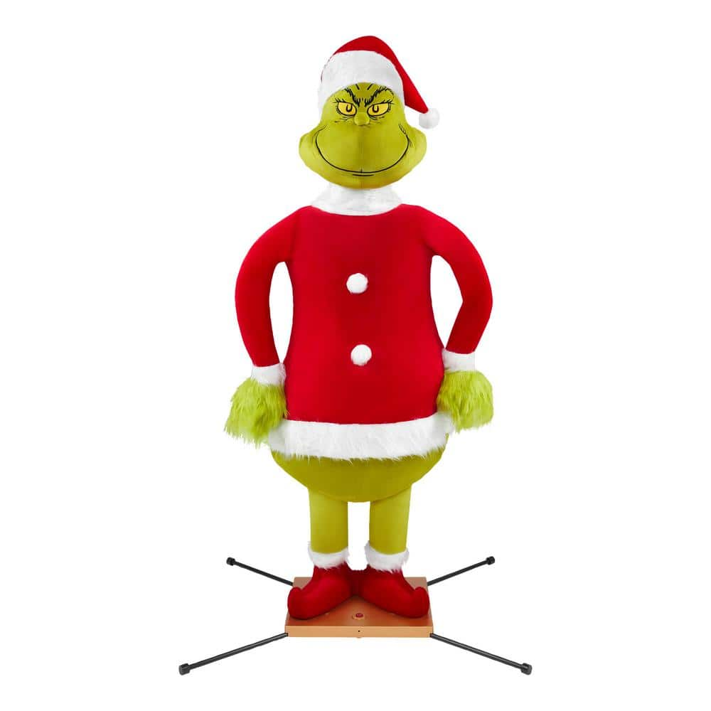 Grinch 14.96-in Musical Animatronic Decoration Dr. Seuss Max Dog  Battery-operated Batteries Included Christmas Decor in the Christmas Decor  department at