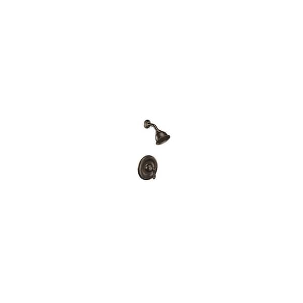 Traditional 1-Handle Shower Trim Kit in Mediterranean Bronze (Valve Not Included)