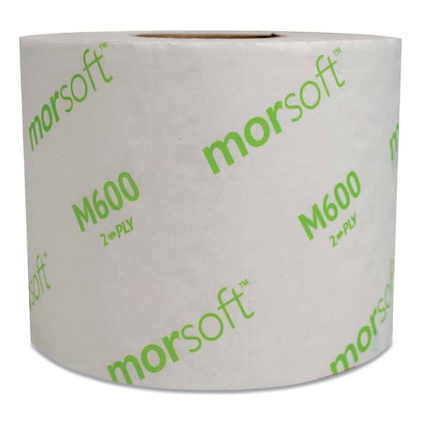 Morsoft Controlled Toilet Paper, Septic Safe, 2-Ply, White, 3.9 in. x 4 ...