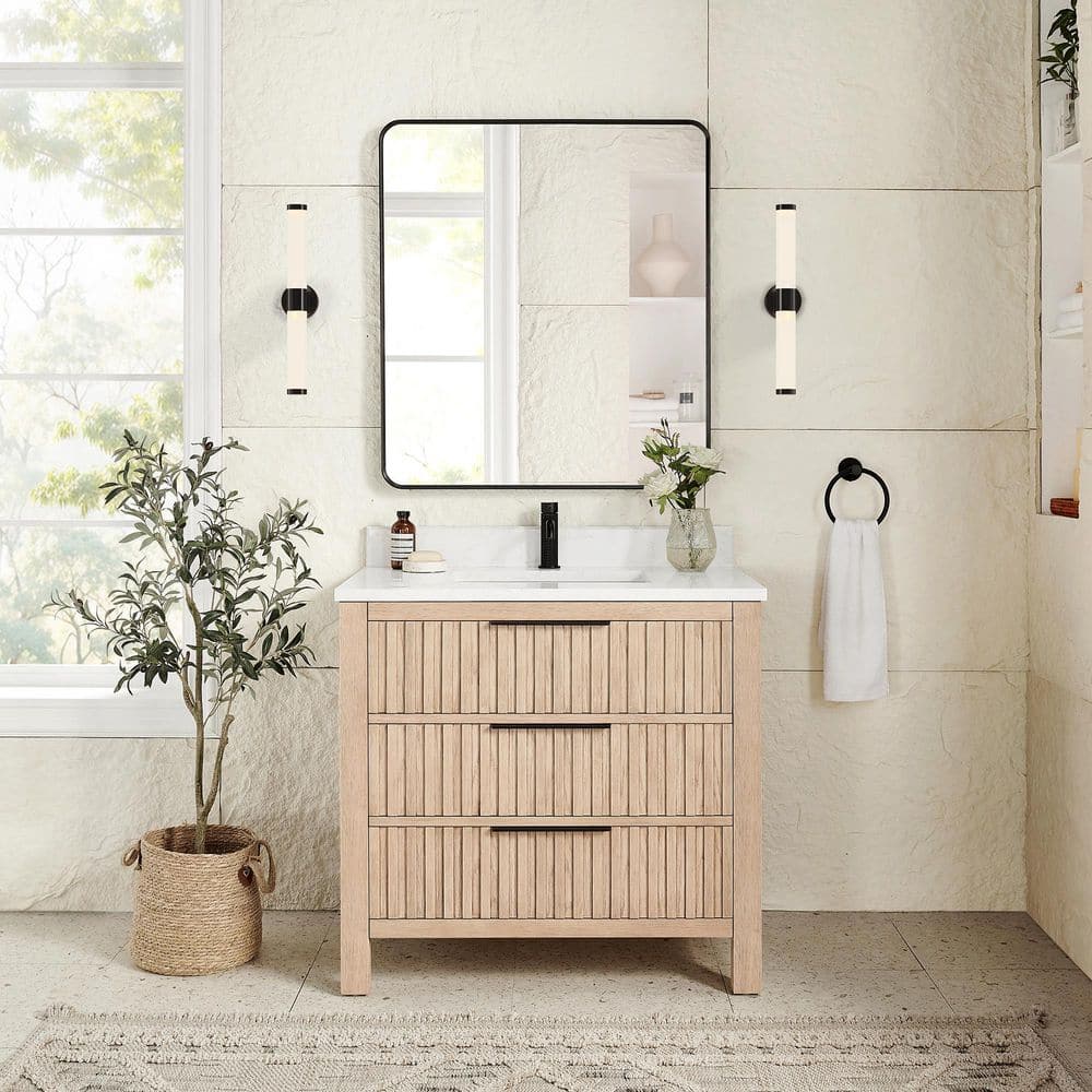 ROSWELL Shenzhen 36 in.W x 22 in.D x 33.9 in.D Single Bath Vanity