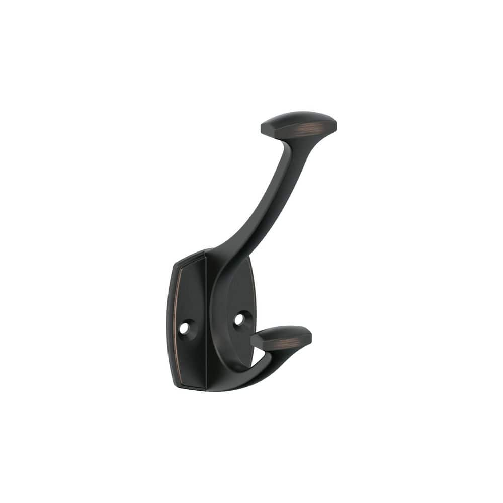 Amerock Vicinity 4-9/16 in. L Oil Rubbed Bronze Double Prong Wall Hook  H37001ORB - The Home Depot