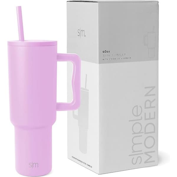 Simple Modern 40 oz Tumbler with Handle and Straw Lid, Insulated Cup  Reusable S
