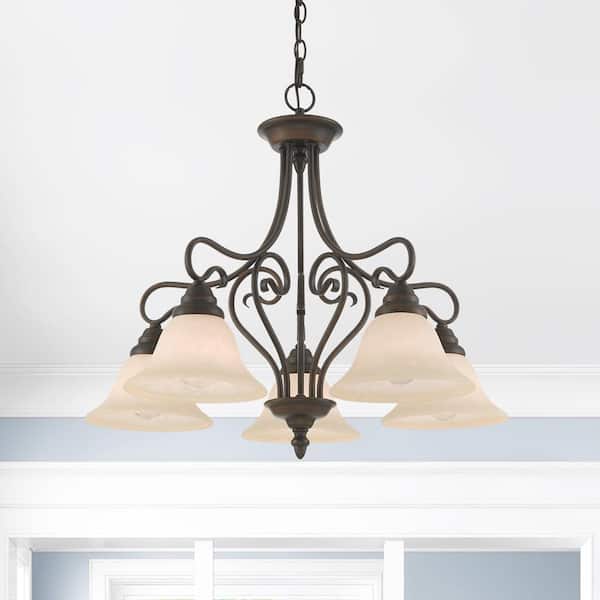 Livex Lighting Coronado Imperial Bronze Transitional Kitchen Island Light