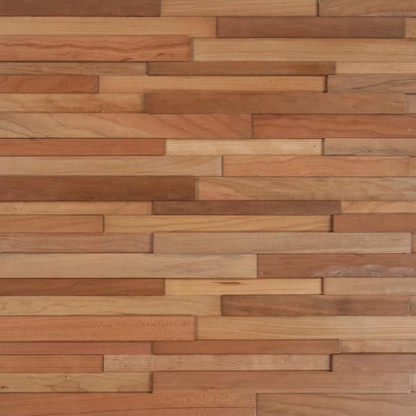 Nuvelle Take Home Sample - Deco Strips Koa Engineered Hardwood Wall Strips - 5 in. x 7 in.