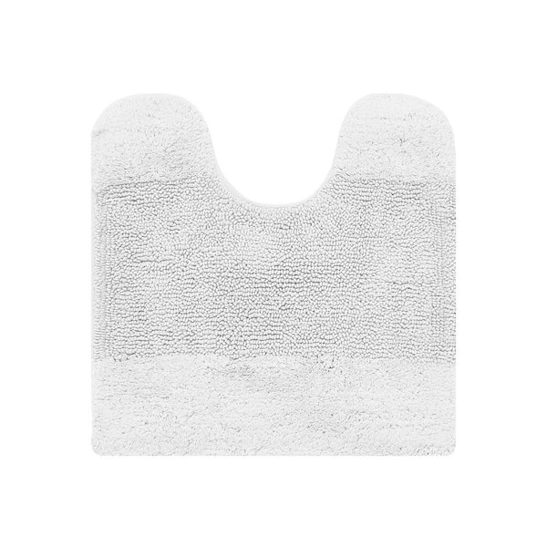 Better Trends Granada 20 in. x 20 in. White 100% Cotton Contour Bath Rug