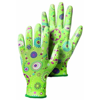 Garden Dip Size 6 X-Small Form-Fitting Nitrile Dipped Gloves in Green