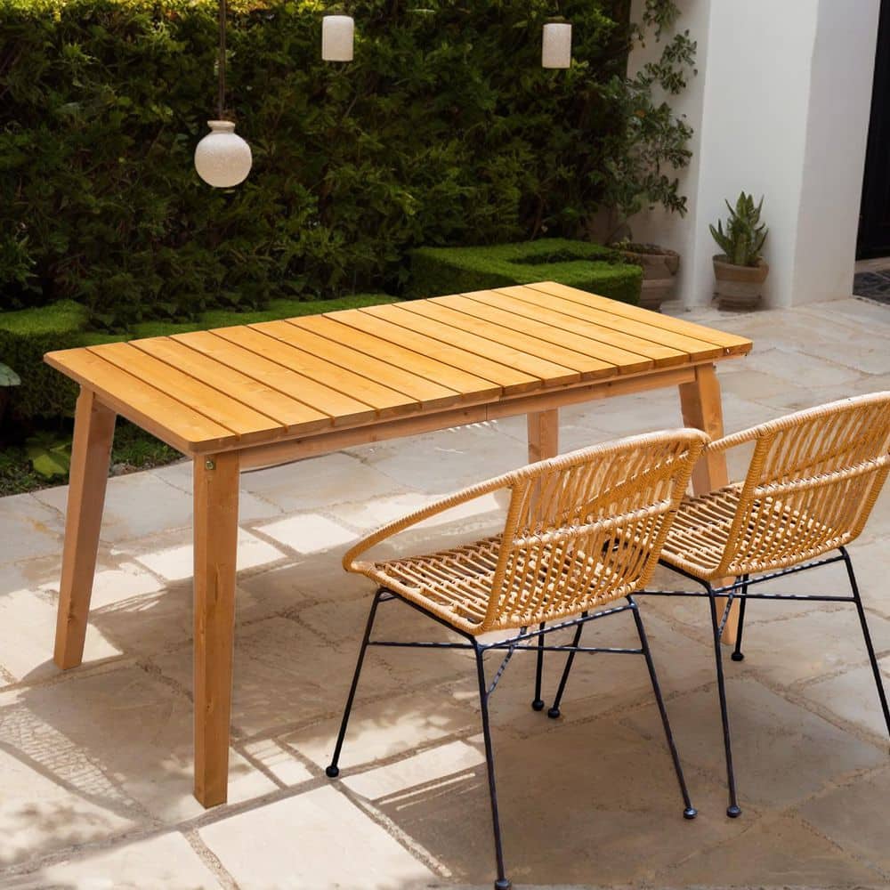 Patio Brown Wood Table price history on PriceWatchPro