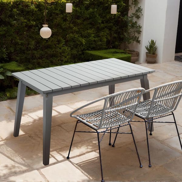 Patio Gray Wood Table