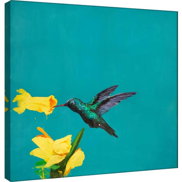 PTM Images 15 in. x 15 in. ''Hummingbird snack II'' Printed Canvas Wall Art
