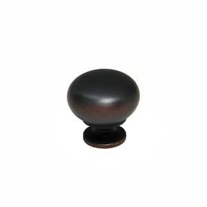 Varennes Collection 1-1/4 in. (32 mm) Brushed Oil-Rubbed Bronze Traditional Cabinet Knob
