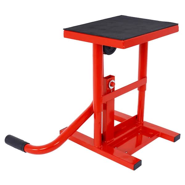 Tidoin Red 330 lbs. Steel 11 in. 16.5 in. Adjustable Height Heavy Duty Lift Table