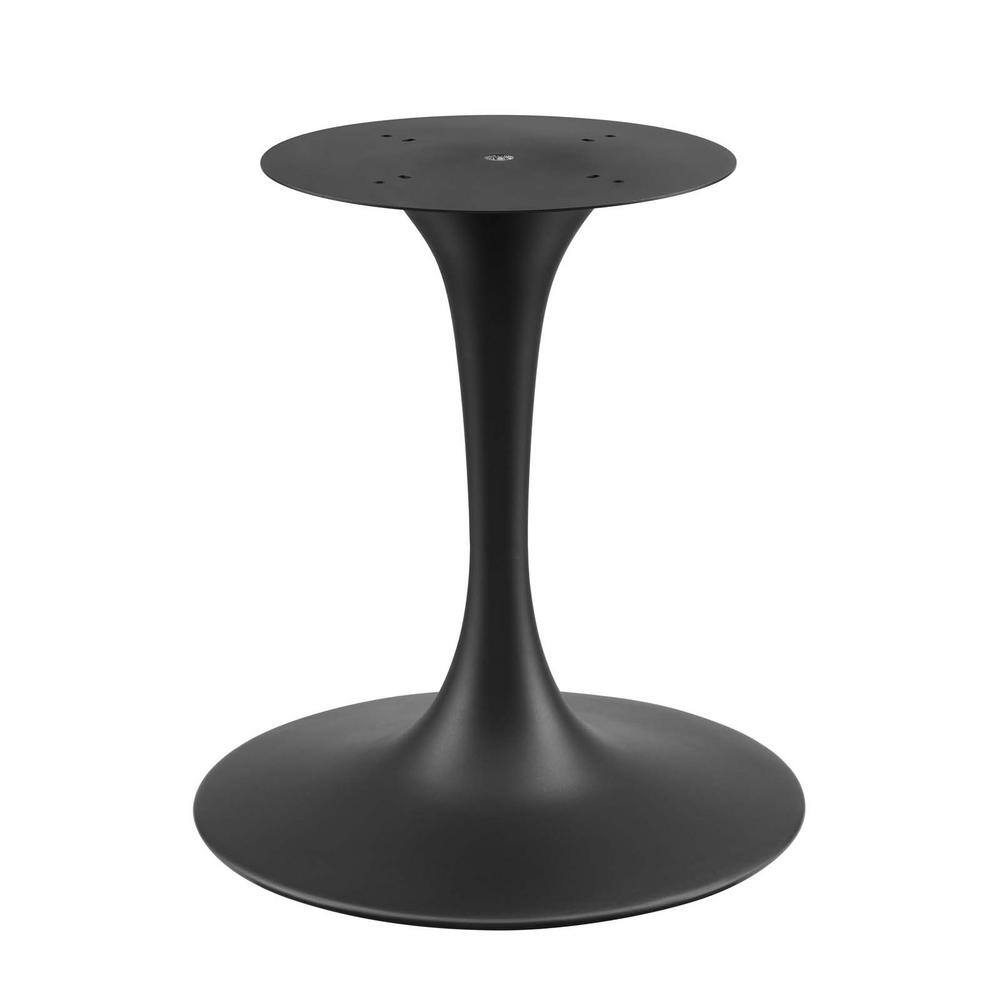 Lippa 60" Oval Natural Wood and Black Metal Dining Table