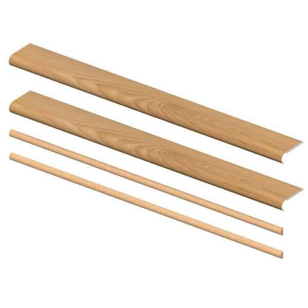 Smyrna Cypress 8mm x 46in x 5in Exact Match Round Nose Open Stair Return/Landing Kit (2-Pack)